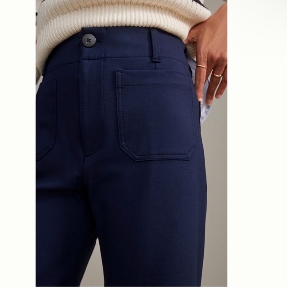 Nwt Maeve the Colette Navy Wide-Leg Pants - Picture 4 of 6